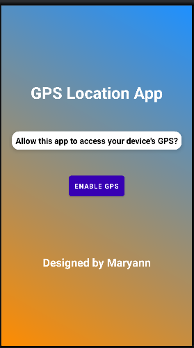 MaryAnn GPS App